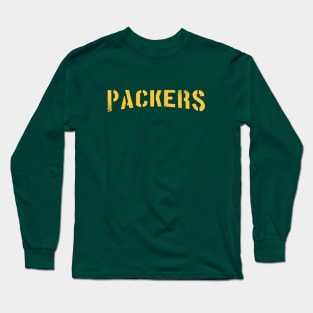 PACKERS STENCIL Long Sleeve T-Shirt